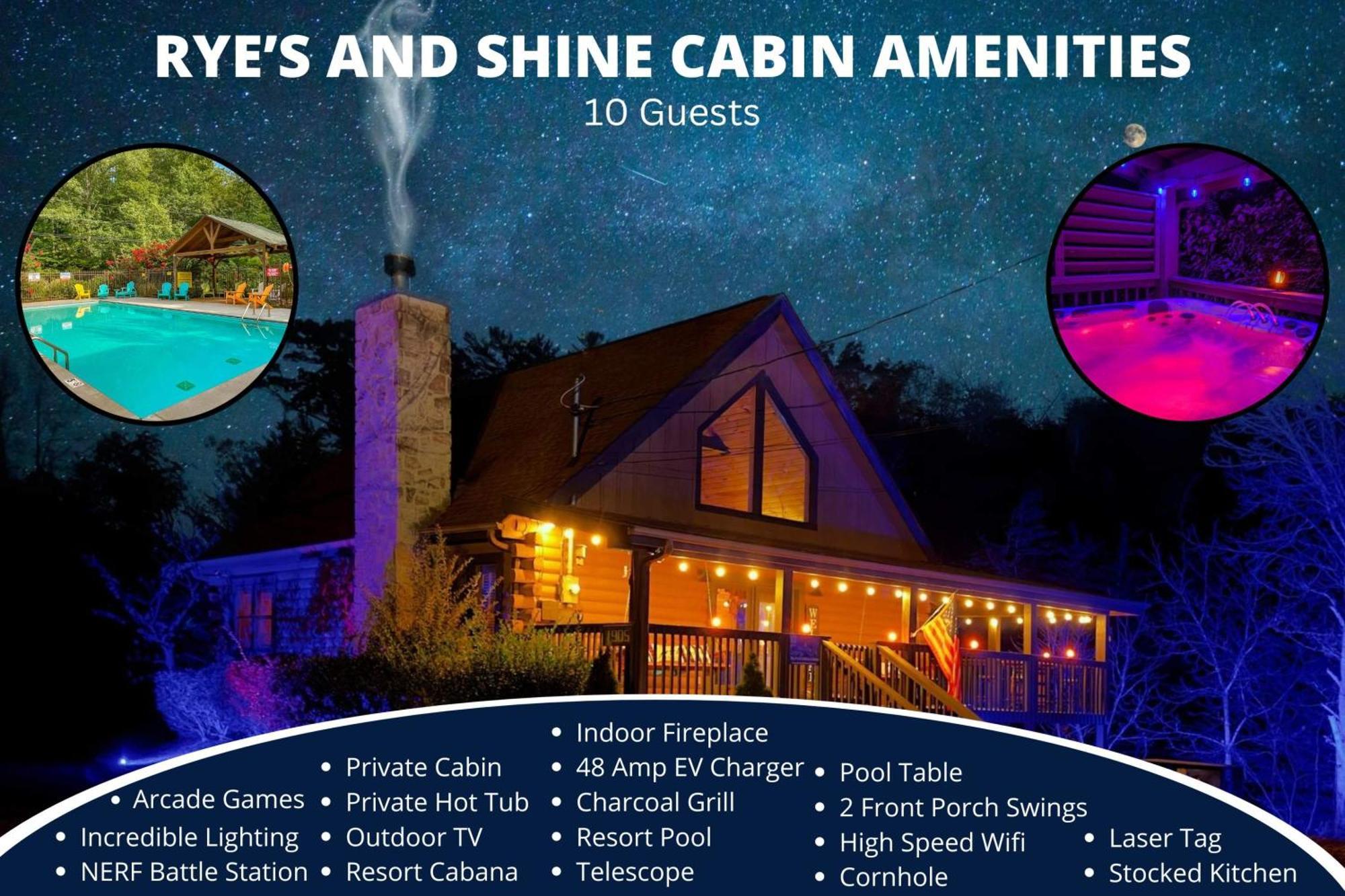 Ryes And Shine Bootlegger'S Cabin! Hot Tub* Pool* Arcade* Billiards *Ev * Pet Friendly سيفيرفيل المظهر الخارجي الصورة